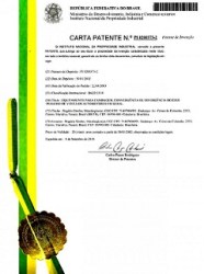 Exemplo de Carta de Patente concedida pelo Brasil